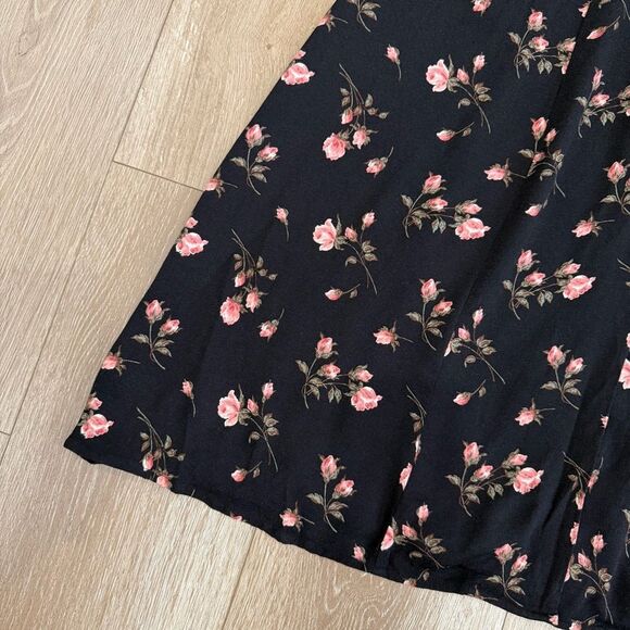 S O L D : Reformation Size 8 Rocki Collared Midi Dress Romy Rose Floral Print - Picture 7 of 14